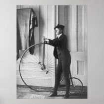 Cross-Dressed Cyclist, 1890s Poster