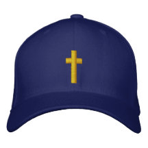 cross embroidered hat
