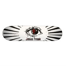 cross-eyed custom skateboard