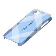 Cross Hatch Blue iPhone 5 Covers