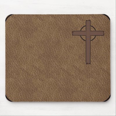 Cross & Leather BRANDED MousePads by RanchLady