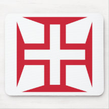 Cross of the Order of Christ Mouse Pad