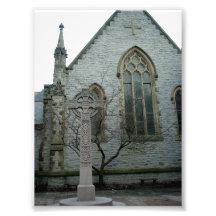 Cross outside Unity Chapel in Buffalo New York Photograph