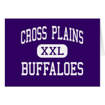 Cross Plains - Buffaloes - High - Cross Plains Greeting Card