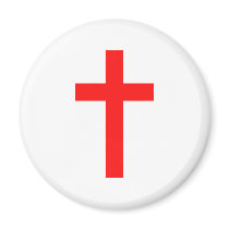 Cross (Red) Refrigerator Magnets