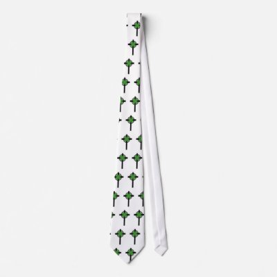 Cross & Shamrock St. Patrick's Day Tie by astarzmom