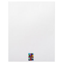 Cross stained glass detail photograph church letterhead design