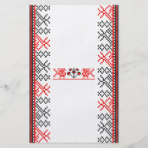Cross-stitch birds custom flyer