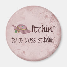 Cross Stitching Fridge Magnet