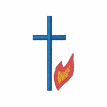 Cross with Flame