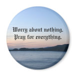 cross, Worry about nothing.Pray fo... Fridge Magnet