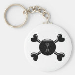 Crossbones Amateur Radio Keychains