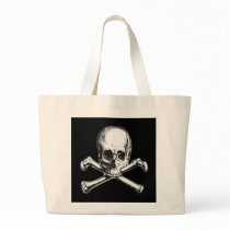 Crossbones Tote Bags