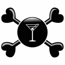 Crossbones Bartending Cut Out