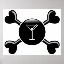 Crossbones Bartending Posters
