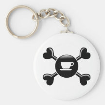 Crossbones Coffee Key Chain