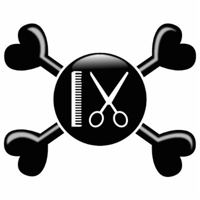 Crossbones Cosmetology Photo Cutouts by busybees