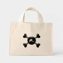 Crossbones Field Hockey Canvas Bags