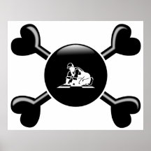 Crossbones Flooring Poster
