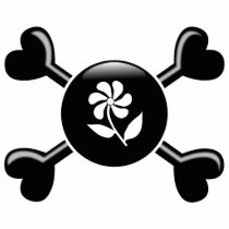Crossbones Gardening Photo Cutouts