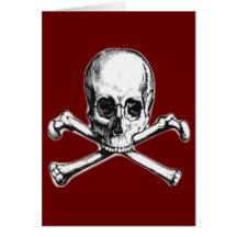 Crossbones Greeting Card