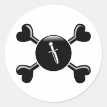 Crossbones Knives Stickers