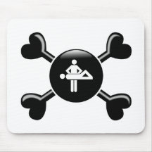 Crossbones Massage Mouse Pad