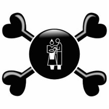 Crossbones Obstetrics Acrylic Cut Out