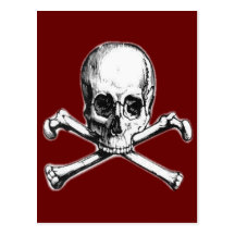 Crossbones Postcard