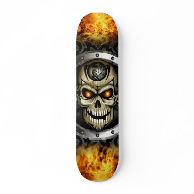 crossbones skateboard by LinkArtworks
