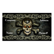 Crossbones Skull Business Card