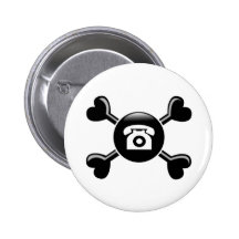 Crossbones Telephones Pins