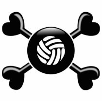 Crossbones Volleyball Photo Cut Out