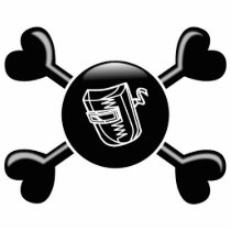 Crossbones Welding Acrylic Cut Outs