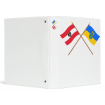 Crossed Austria and Niederösterreich flags
