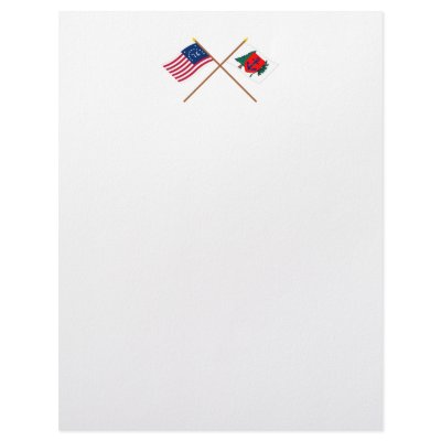 Crossed Bennington and Newburyport Indep Marine Co Letterhead Template by Vexillophile
