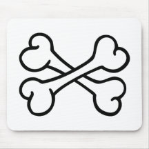 Crossed bones mouse pad