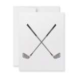 Crossed Clubs Personalized Invitations