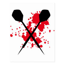 crossed darts icon postcards