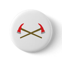 crossed firefighter axe pin