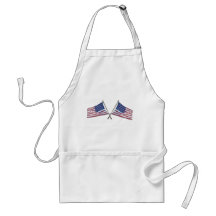Crossed Flags Aprons