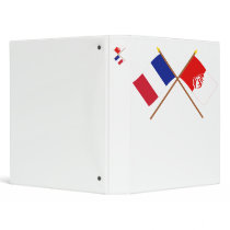 Crossed flags of France and Vendée