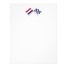 Crossed flags of Holland and Friesland Letterhead Design