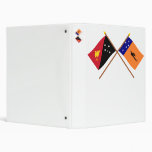 Crossed flags of PNG and New Ireland Province Binders