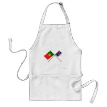 Crossed Flags of Portugal and the Azores Aprons