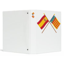 Crossed flags of Spain and Valencia