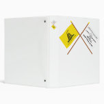 Crossed Gadsden and Culpeper Flags Binder