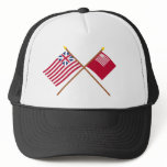 Crossed Grand Union and Brandywine Flags Mesh Hat