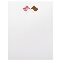 Crossed Grand Union and Ft Sackville Flags Customized Letterhead