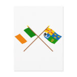 Crossed Ireland and Four-Province Flags